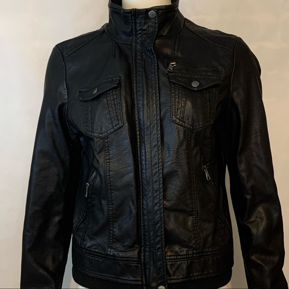 Ci Sono Jackets & Blazers - Ci Sono Vegan Leather Black Jacket